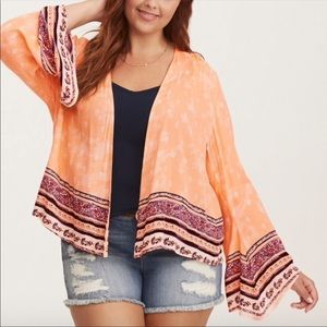 Torrid Bell Sleeve No Closure Top Size 1X